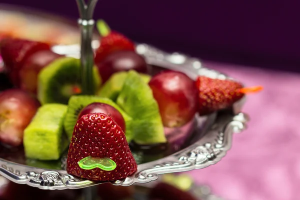 Snack de canapé de fruta — Foto de Stock