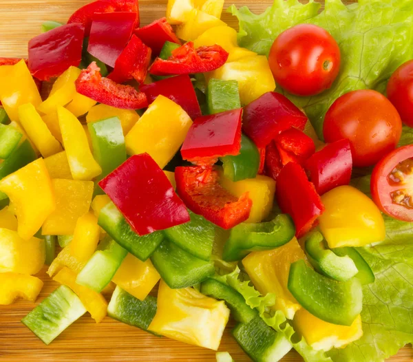 Fresh peppers cuts — Stock Photo, Image