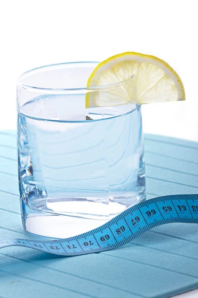 Water for healthy life with lemon — Stock Photo, Image