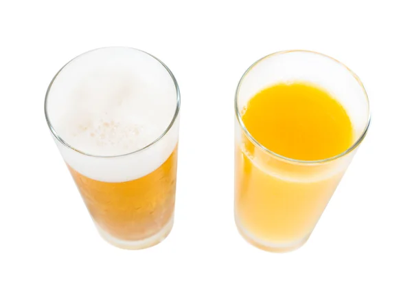 Nach Wahl: Bier oder Saft — Stockfoto