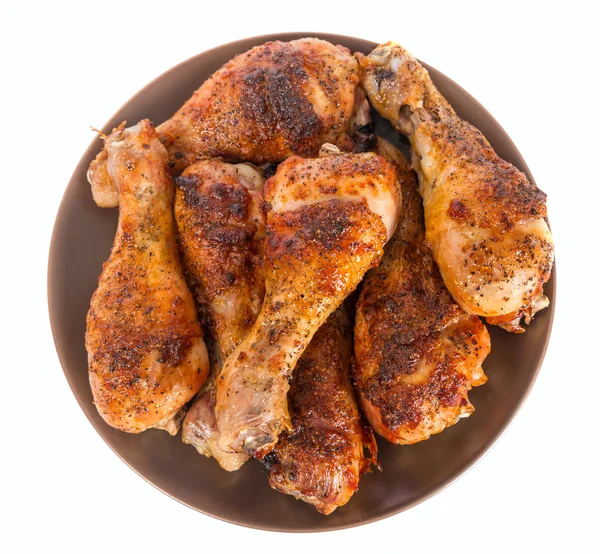 Rostad kyckling bakgrund — Stockfoto