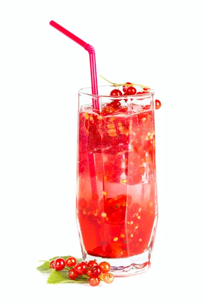 Czerwony bieżącego orzeźwiającego drinka — Zdjęcie stockowe