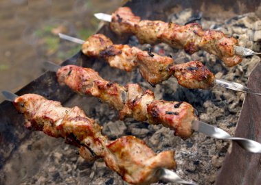 açık havada mangal