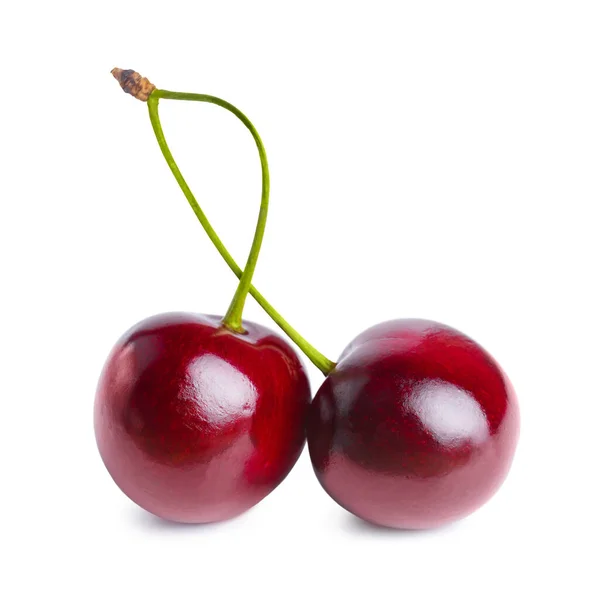 Fresh cherry fruit isolated on white background — Stock Photo, Image