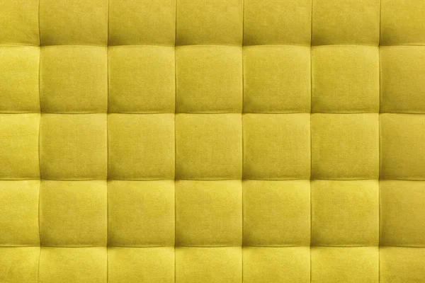 Yellow Suede Leather Background Wall Room Interior Design Headboards Made — Stock Photo, Image