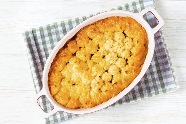 Shepherd Pie Cottage Pie Minced Meat Mashed Potatoes Vegetables Casserole — Stock Photo, Image