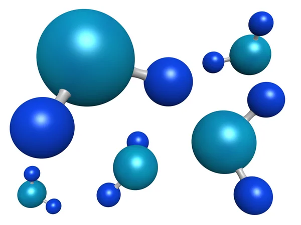 Wassermoleküle — Stockfoto