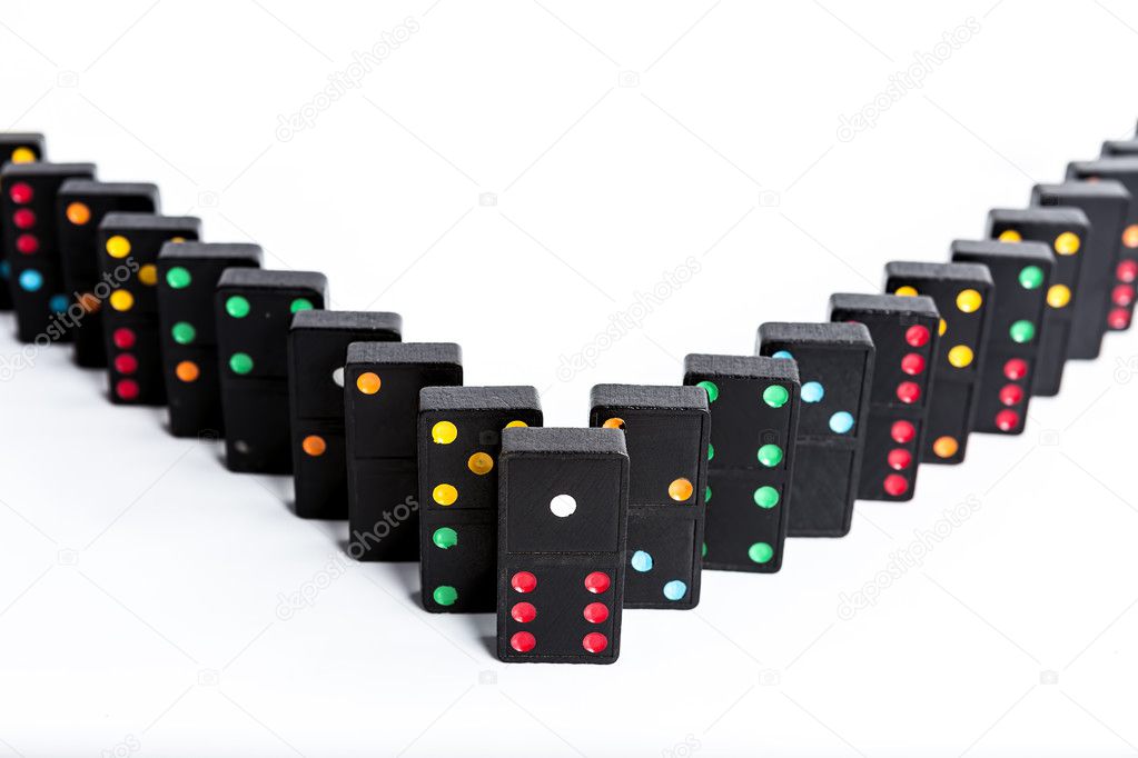 Domino V shape