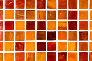 bir mozaik duvar detay