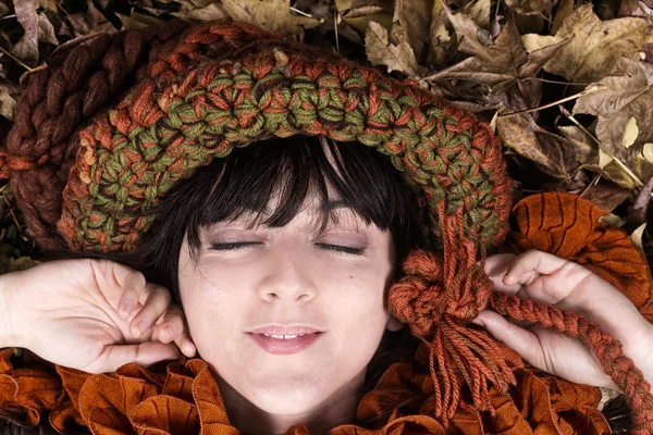 Autumn girl — Stock Photo, Image