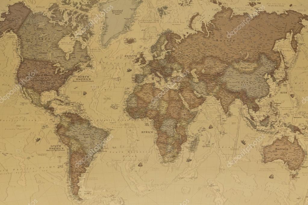 Download Brown Vintage World Map 4K Wallpaper  Wallpaperscom