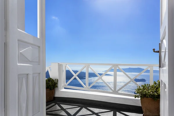 Balkon nad morzem — Zdjęcie stockowe