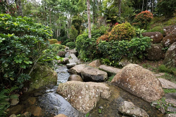 Famosa Aldeia Botânica Japonesa Floresta Tropical Bukit Tinggi Malásia Vila — Fotografia de Stock