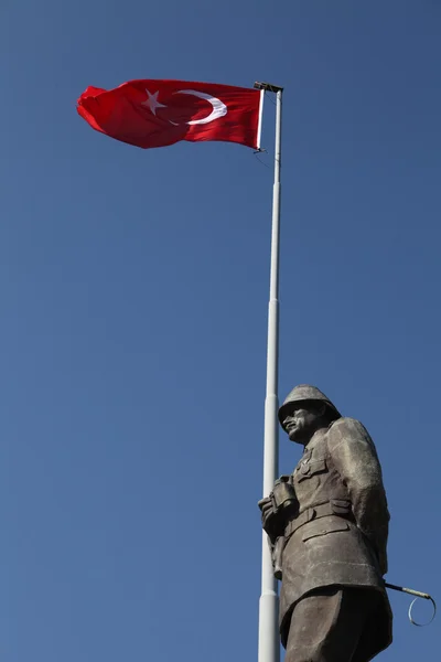 Atatürk, Bayrak Imagen de archivo