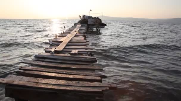 Quai des pêcheurs, détroit des Dardanelles — Video