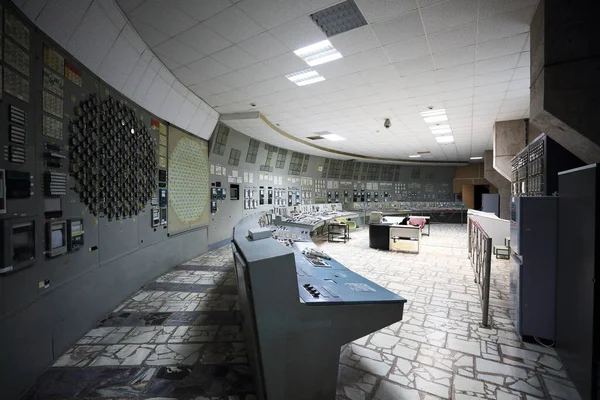 Schalttafel Des Kernkraftwerks Tschernobyl — Stockfoto