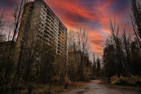 Abandoned City Pripyat Chernobyl Exclusion Zone Ukraine — Zdjęcie stockowe