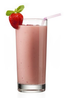 Çilekli milkshake görüntüsü