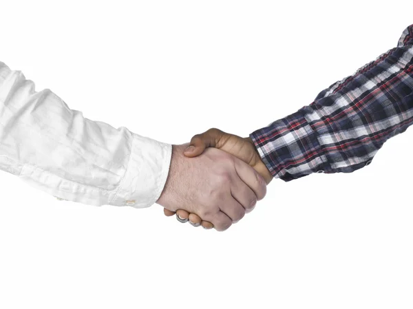 Business handshake of two businesspeople — Stock Photo, Image