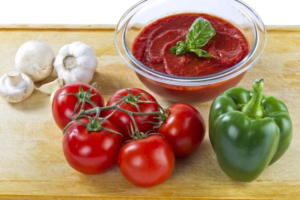 Ingredients for pizza — Stock Photo, Image