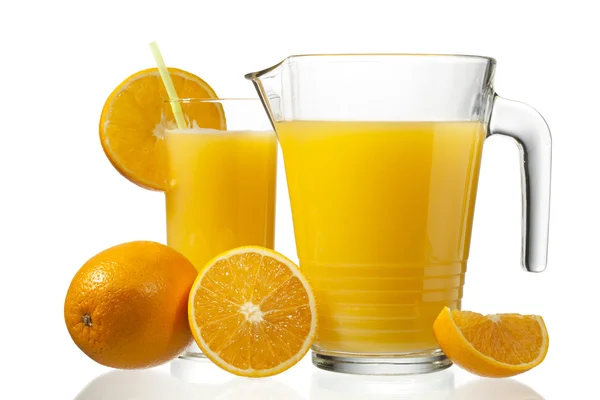 Oranje fruit en SAP — Stockfoto
