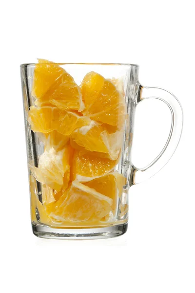 Oranje vruchtvlees in glas — Stockfoto