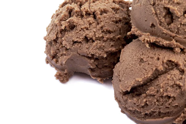 Macro chocolate ice cream — Stock Photo, Image