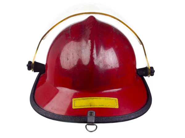 Da vicino casco fuoco — Foto Stock