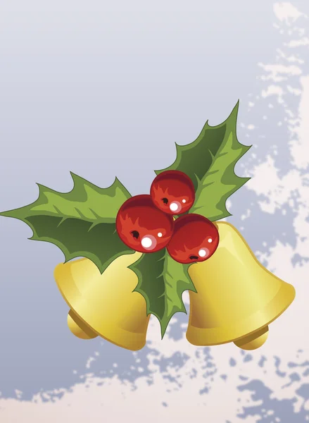 Christmas bells clip art — Stock Vector