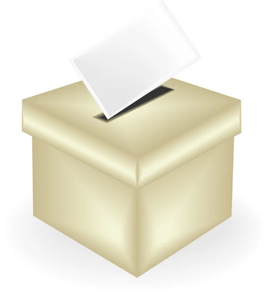 Illustration einer Wahlurne — Stockvektor