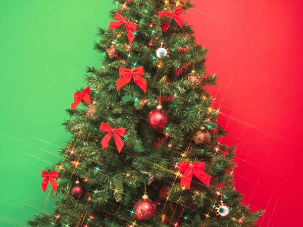 Cropped image of christmas tree — Stock Photo, Image