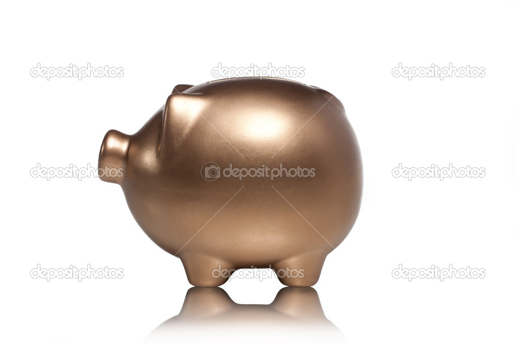 Close up shot of piggy bank