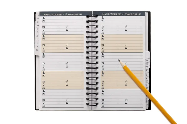 Organizátor notebook — Stock fotografie