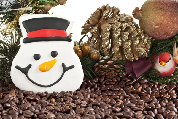Печенье для снеговика — стоковое фото