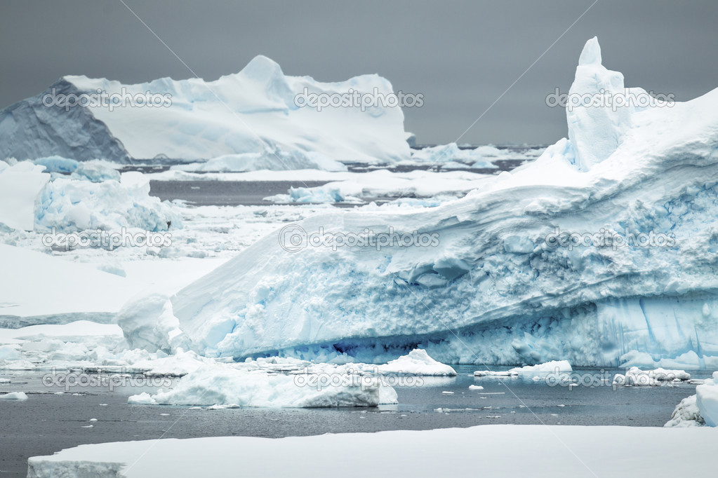 Iceberg in the antarctic ocean
