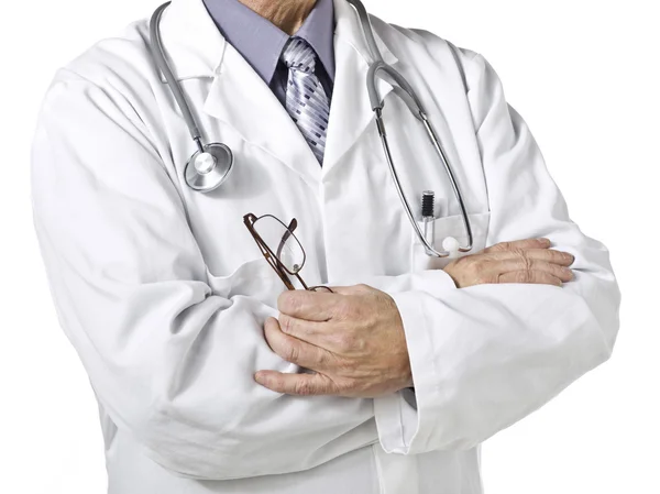 Abgeschnittenes Bild des männlichen Arztes — Stockfoto