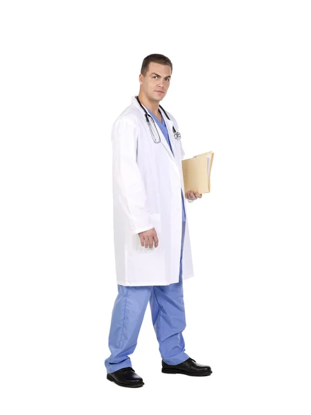 Doctor in a side view image — Stock Photo, Image