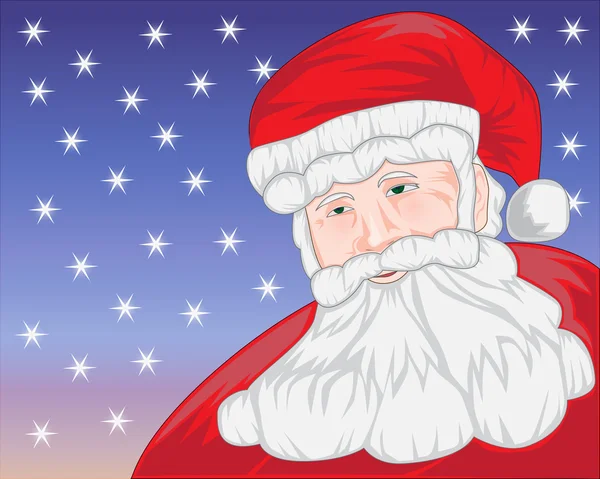 Boże Narodzenie tle z Santa Claus — Zdjęcie stockowe