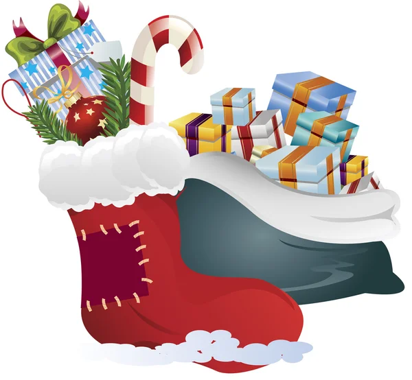 Clip art of a christmas gifts — Stock Photo, Image