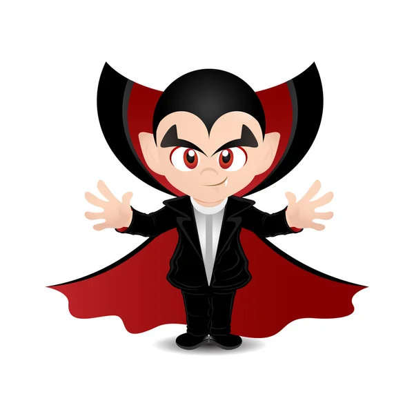 Illustration einer beängstigenden Dracula — Stockfoto