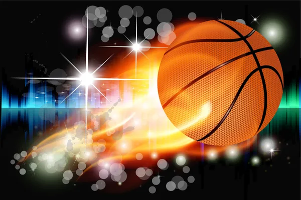 Абстрактний фон з баскетболом — стокове фото