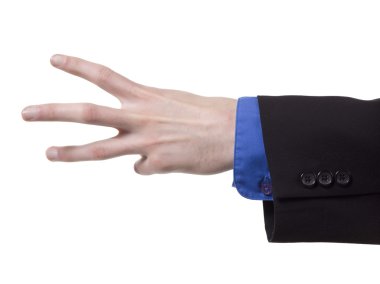 el ile açmak üç parmak