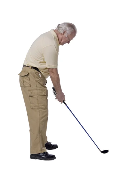 Old male golfer — Stock Photo, Image