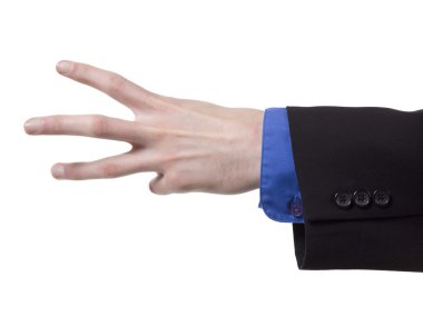 el ile açmak üç parmak