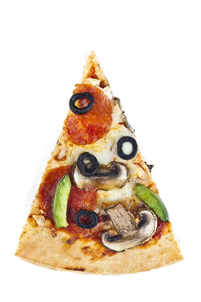 Snijd van pizza — Stockfoto