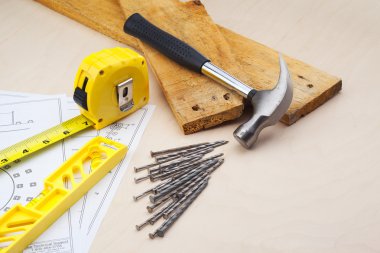 Tools for the carpenter clipart
