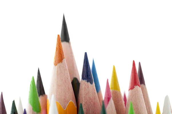 Макрозображення барвистих олівців — стокове фото