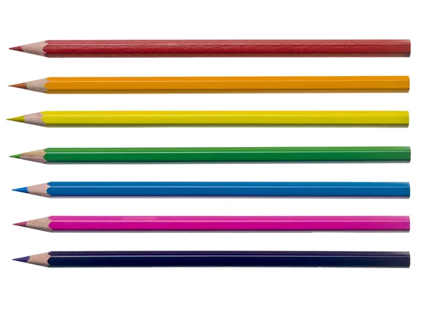Lápis de coloração variada — Fotografia de Stock