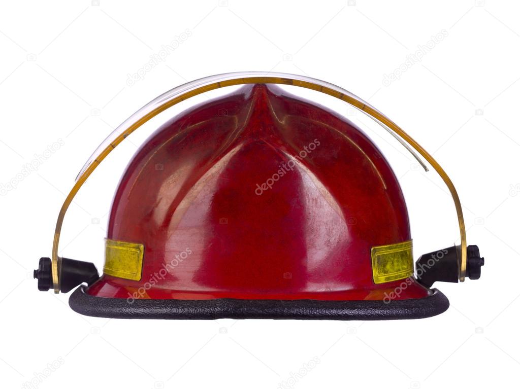 Red fireman helmet