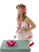 Woman Decorating Cupcakes woman decorating easter cupcakes — stock photo © agneskantaruk Woman Decorating Cupcakes woman decorating easter cupcakes — stock photo © agneskantaruk